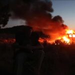 Jeep Wrangler Burning