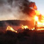 Jeep Wrangler Burning