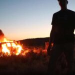 Jeep Wrangler Burning